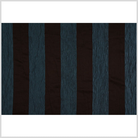 Bluestone/Chocolate Stripes Woven