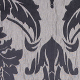Silver/Black Damask Woven