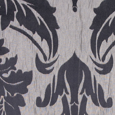 Silver/Black Damask Woven