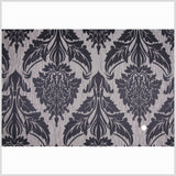Silver/Black Damask Woven
