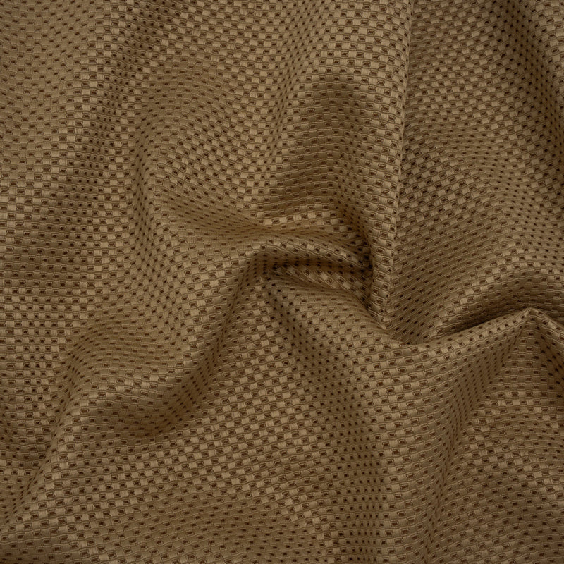Tan/Chocolate Checks Woven