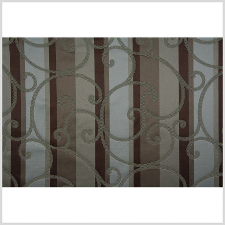 Chocolate/Beige/Taupe/Light Gray Swirls Woven