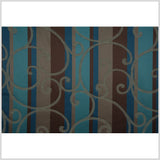 Teal/Constellation Blue/Chocolate/Taupe Swirls Woven