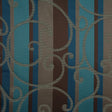 Teal/Constellation Blue/Chocolate/Taupe Swirls Woven