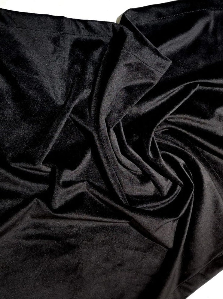 Black Stretch Velvet