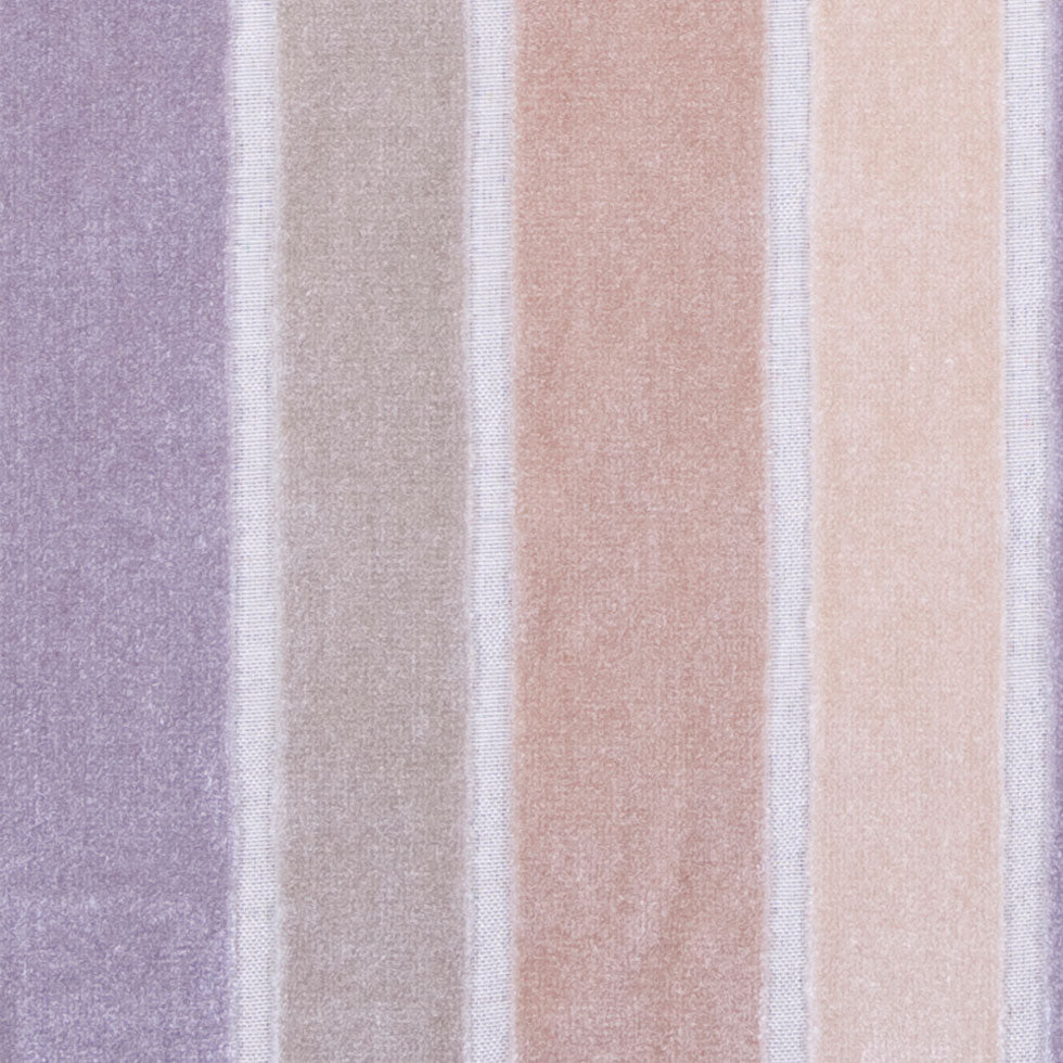 Beige/Blue Gray/Green Gray Stripes Velvet