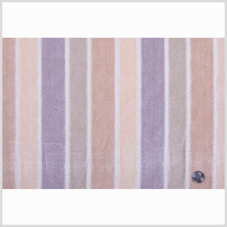 Beige/Blue Gray/Green Gray Stripes Velvet