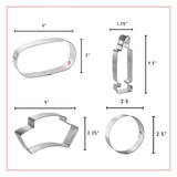 Nurses Call The Shots Cookie Cutter 4 Pc Set - 4 Pieces - Foose Cookie Cutters - US Tin Plated Steel HS0420