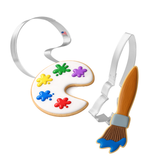Love To Paint - Artist Cookie Cutter 2 Pc Set HS0427