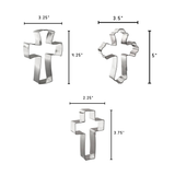 Religious Cross Cookie Cutter 3 Pc Set HS0449