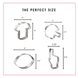 Football Cookie Cutter Set 4 Pc HS0496