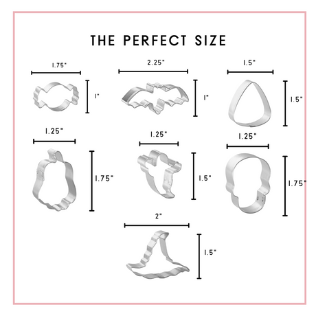 Miniature Halloween Cookie Cutter Set 7 Pc HS0520