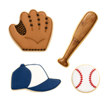 Baseball Cookie Cutter 4 Pc Set HS0562