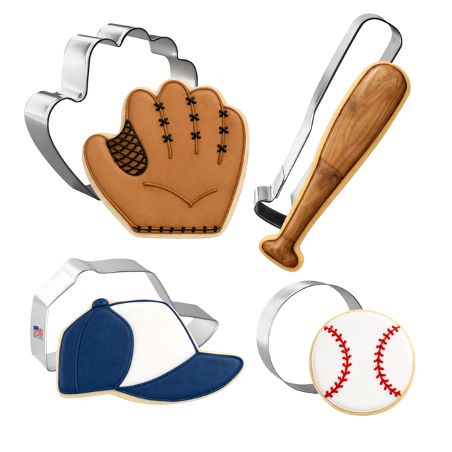 Baseball Cookie Cutter 4 Pc Set HS0562