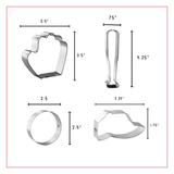 Baseball Cookie Cutter 4 Pc Set HS0562