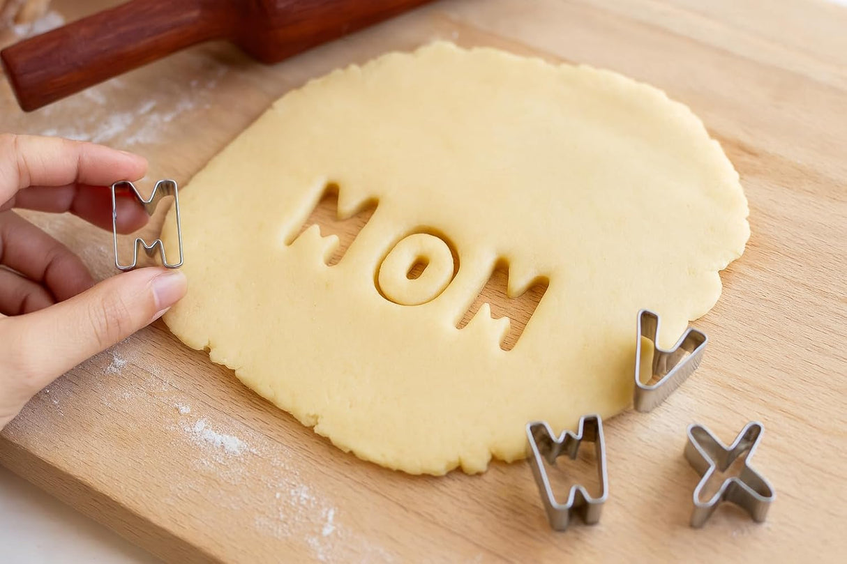 Mini Alphabet Stainless Steel Cookie Cutter Set