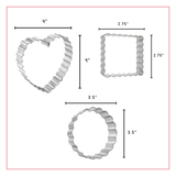 Fluted/Scalloped 3 Pc Set HS0619