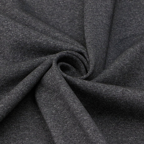 Elite Multi Blend Heavy Polyester Spandex Fabric - Charcoal Heather, 60/61" Width (1 Yard)