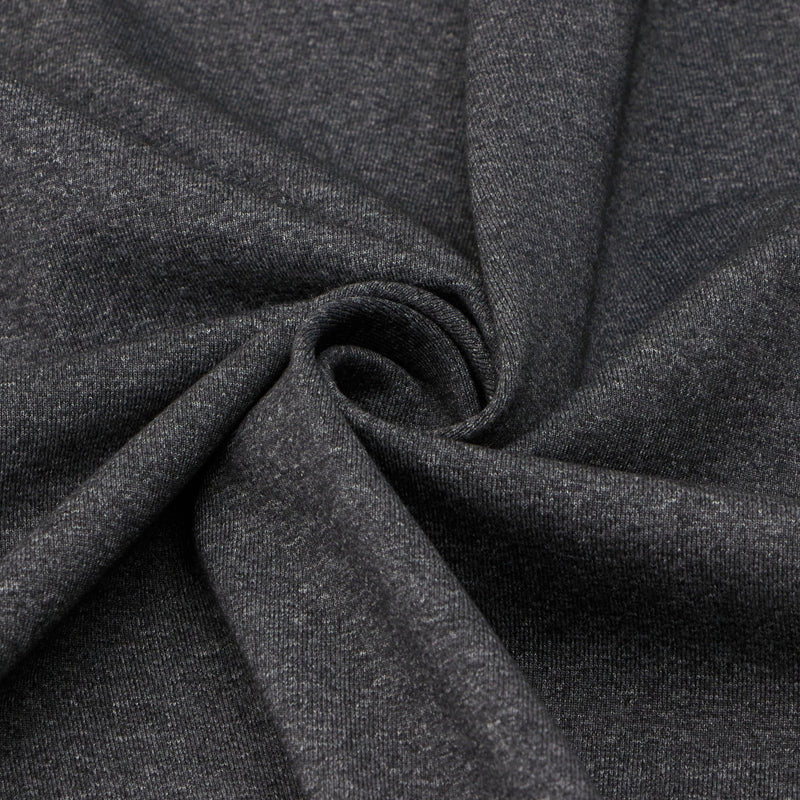 Elite Multi Blend Heavy Polyester Spandex Fabric - Charcoal Heather, 60/61" Width (1 Yard)