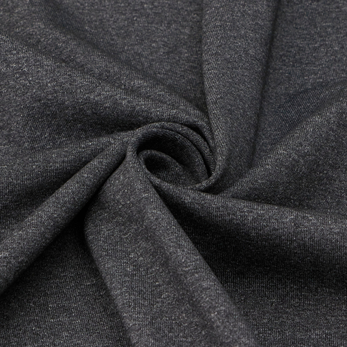 Elite Multi Blend Heavy Polyester Spandex Fabric - Charcoal Heather, 60/61" Width (1 Yard)