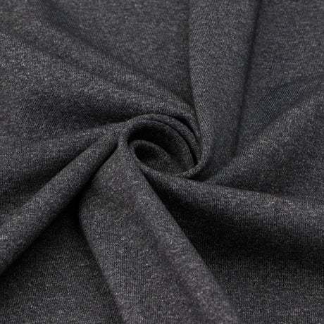 Elite Multi Blend Heavy Polyester Spandex Fabric - Charcoal Heather, 60/61" Width (1 Yard)