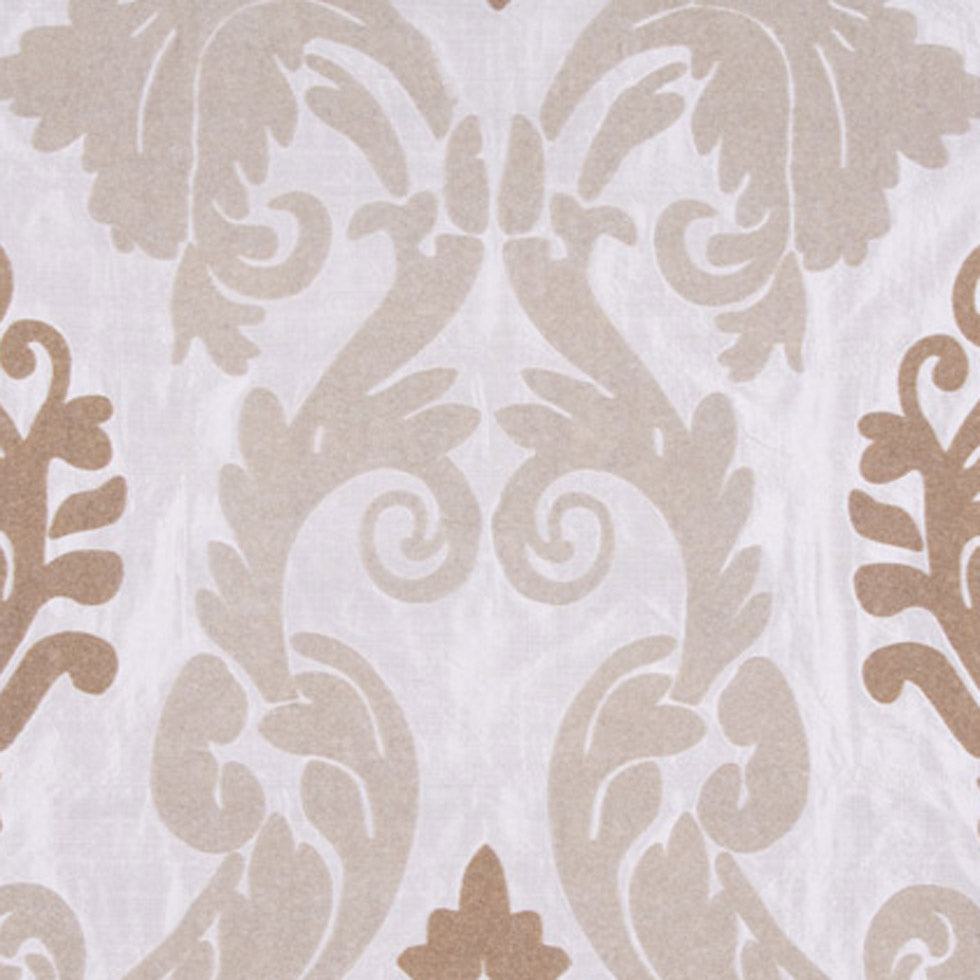 Cashmere/Beige Damask Shantung /Dupioni