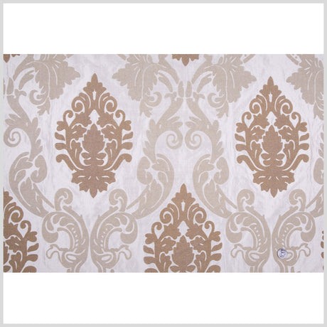 Cashmere/Beige Damask Shantung /Dupioni