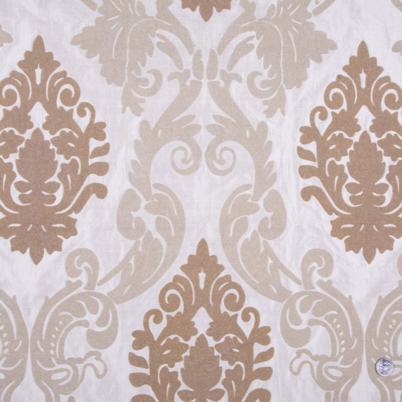 Cashmere/Beige Damask Shantung /Dupioni