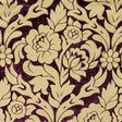 Royal Purple Velvet with Royal Gold Foil Floral Design