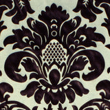 Chocolate/Royal Gold Floral Velvet