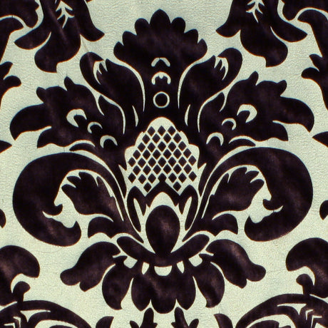 Chocolate/Royal Gold Floral Velvet