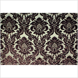Chocolate/Royal Gold Floral Velvet
