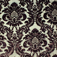 Chocolate/Royal Gold Floral Velvet