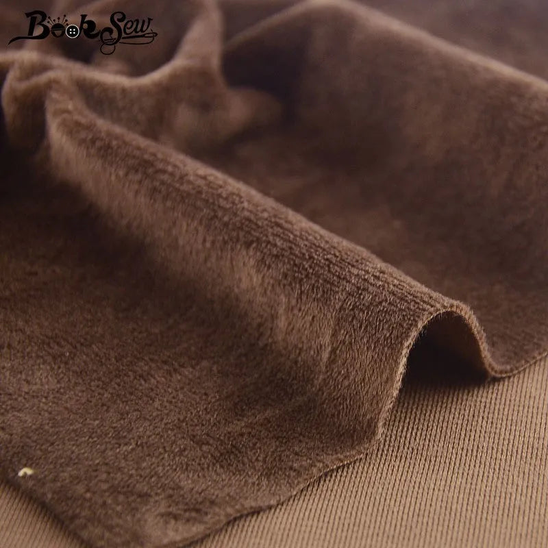 Solid Color Short Plush Velvet Fabric Super Soft Cloth Diy Handmade Home Textile Toy Apparel Cushion Pillow Blanket Material
