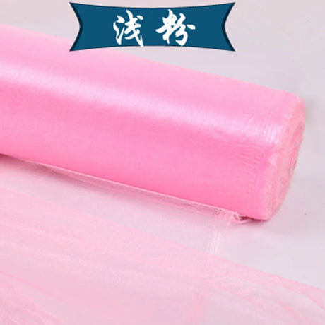 5m/lot Crystal Organza Tulle Roll Fabric For Draping Wedding Ceremony Party Home Decoration Wedding flowers arch 23 colours