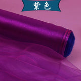 5m/lot Crystal Organza Tulle Roll Fabric For Draping Wedding Ceremony Party Home Decoration Wedding flowers arch 23 colours