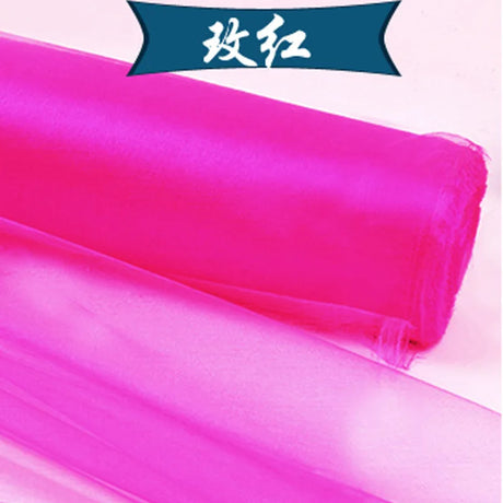 5m/lot Crystal Organza Tulle Roll Fabric For Draping Wedding Ceremony Party Home Decoration Wedding flowers arch 23 colours