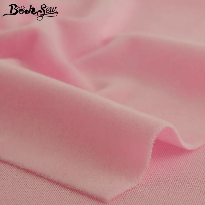 Solid Color Short Plush Velvet Fabric Super Soft Cloth Diy Handmade Home Textile Toy Apparel Cushion Pillow Blanket Material