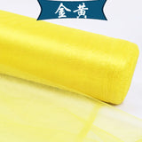 5m/lot Crystal Organza Tulle Roll Fabric For Draping Wedding Ceremony Party Home Decoration Wedding flowers arch 23 colours