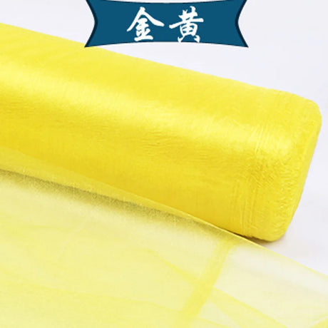 5m/lot Crystal Organza Tulle Roll Fabric For Draping Wedding Ceremony Party Home Decoration Wedding flowers arch 23 colours