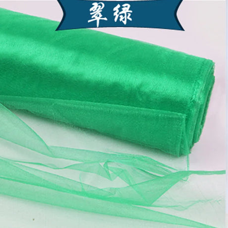 5m/lot Crystal Organza Tulle Roll Fabric For Draping Wedding Ceremony Party Home Decoration Wedding flowers arch 23 colours