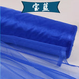 5m/lot Crystal Organza Tulle Roll Fabric For Draping Wedding Ceremony Party Home Decoration Wedding flowers arch 23 colours