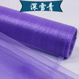 5m/lot Crystal Organza Tulle Roll Fabric For Draping Wedding Ceremony Party Home Decoration Wedding flowers arch 23 colours