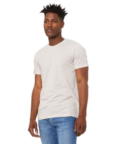 Bella Canvas 3001CVC CVC Cotton Poly Fabric - HTR Cement, Heathered, Unisex Crew Neck, 4.2 Oz (1 Piece)