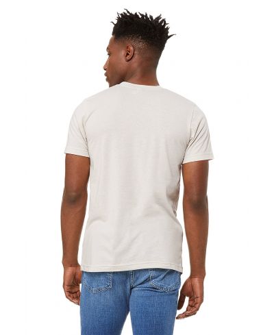 Bella Canvas 3001CVC CVC Cotton Poly Fabric - HTR Cement, Heathered, Unisex Crew Neck, 4.2 Oz (1 Piece)