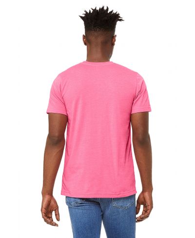 Bella Canvas 3001CVC Heather CVC T-Shirt Fabric - HTR Charity Pink, Crew Neck, Short Sleeve (1 Piece)