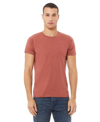 Bella Canvas 3001CVC CVC Fabric - Heathered Clay, Short Sleeve Crewneck (1 Piece)