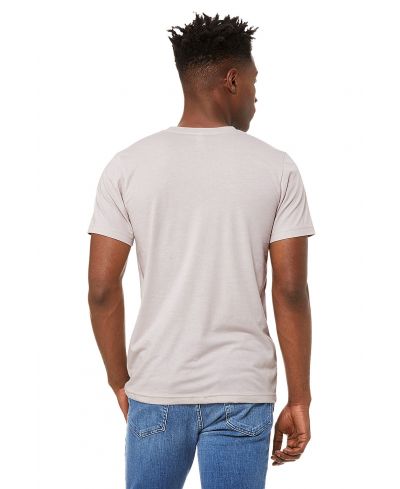 Bella Canvas 3001CVC CVC Fabric - HTR Cool Grey, Heathered, Short Sleeve Crewneck (1 Piece)