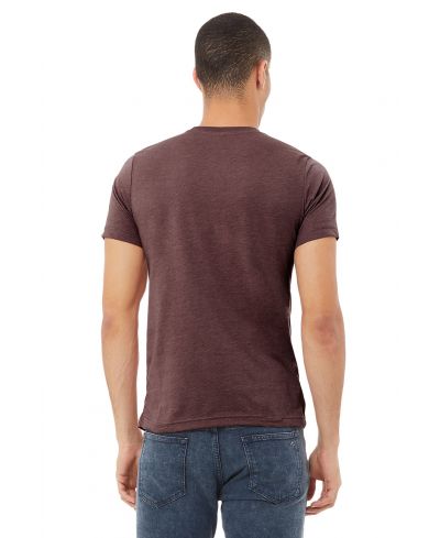 Bella Canvas 3001CVC Cotton Poly Fabric - HTR Maroon, Heathered, Crew Neck, Short Sleeve (1 Piece)