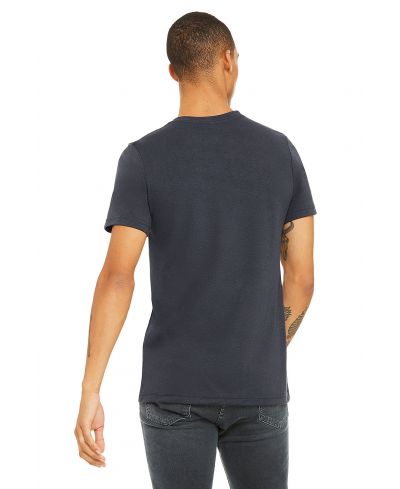 Bella Canvas 3001CVC CVC Fabric - Heathered Midnight Navy, Short Sleeve Crew Neck, Unisex (1 Unit)